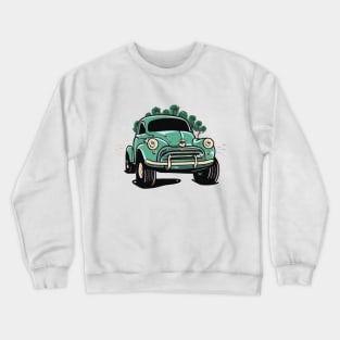 cartoon Morris Minor Monster Truck Crewneck Sweatshirt